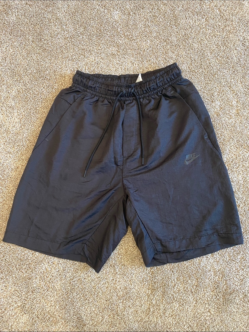 Nike Black Casual Sport Shorts with Drawstring Waist